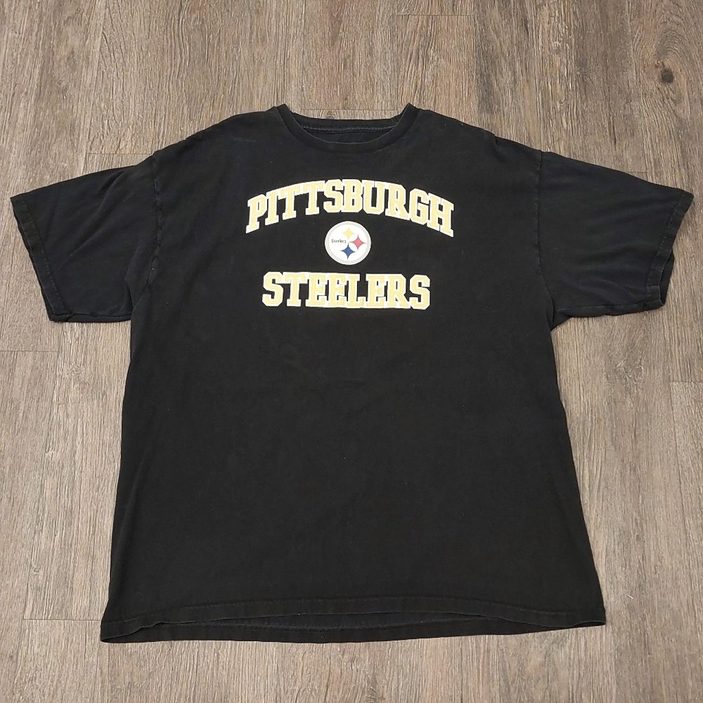 Pittsburgh Steelers Black NFL Team Apparel Men’s Shirt Size 2XL
